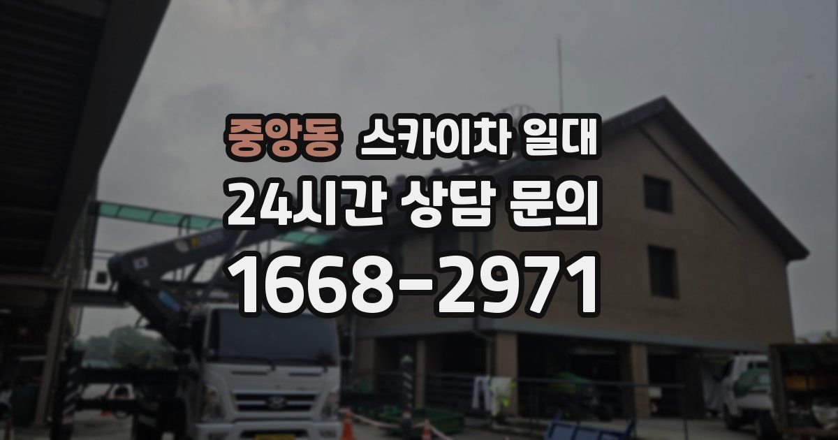 중앙동 스카이차 일대