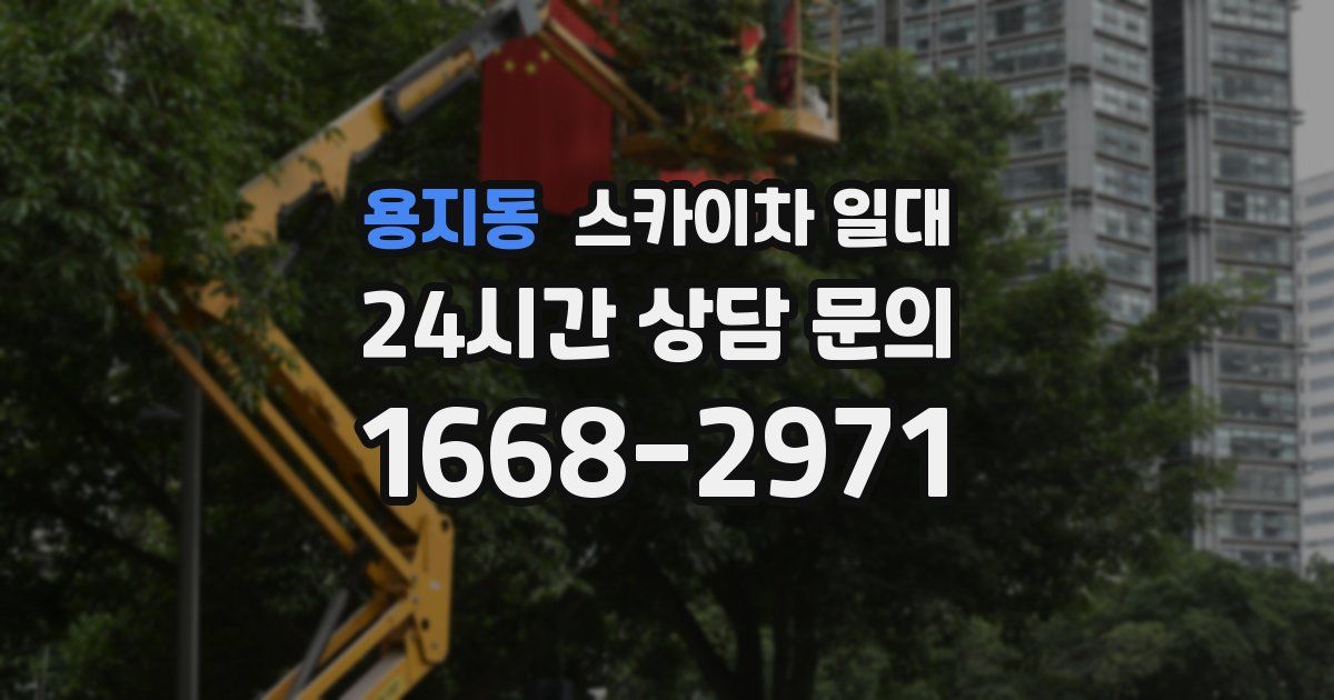 용지동 스카이차 일대
