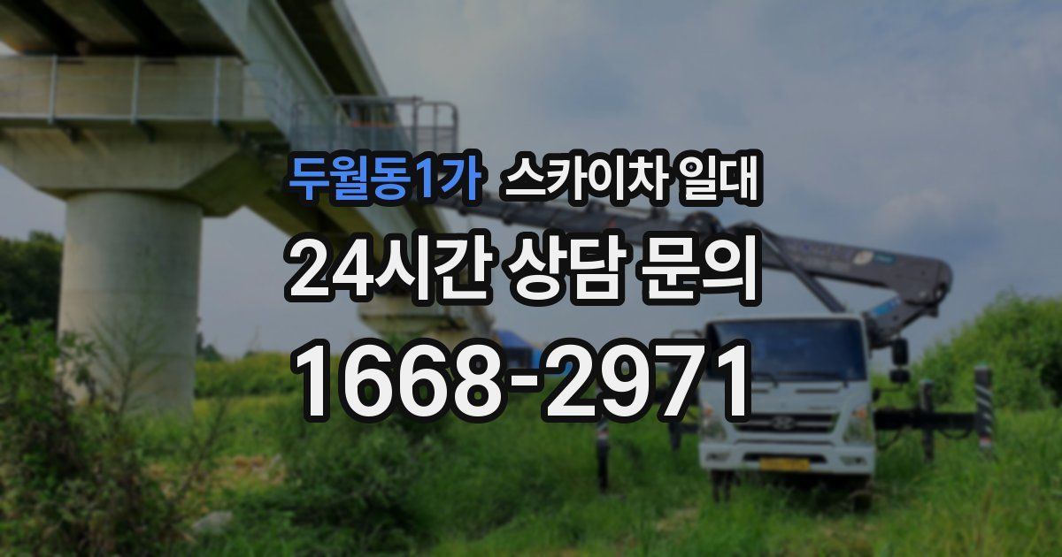 두월동1가 스카이차 일대