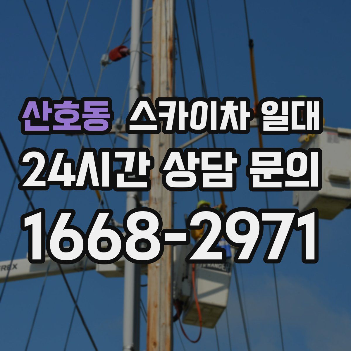 산호동 스카이차 일대