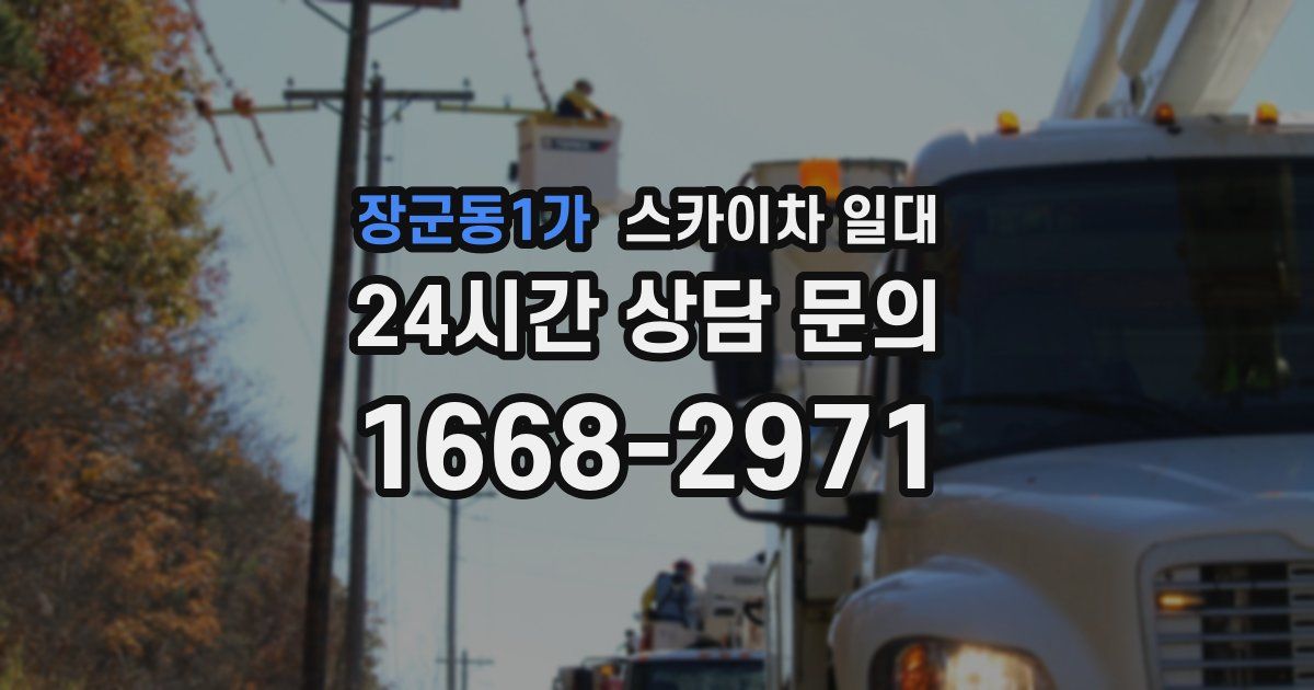 장군동1가 스카이차 일대