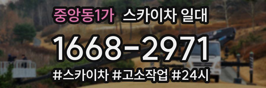 중앙동1가 스카이차 일대