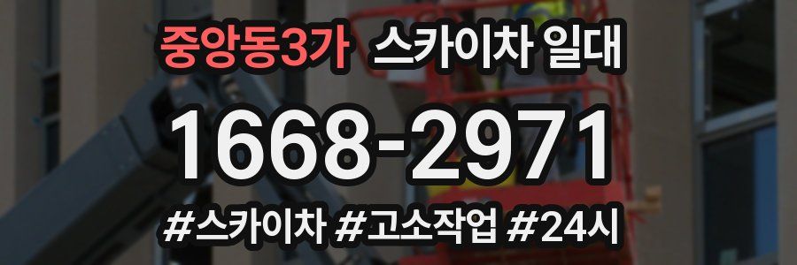 중앙동3가 스카이차 일대