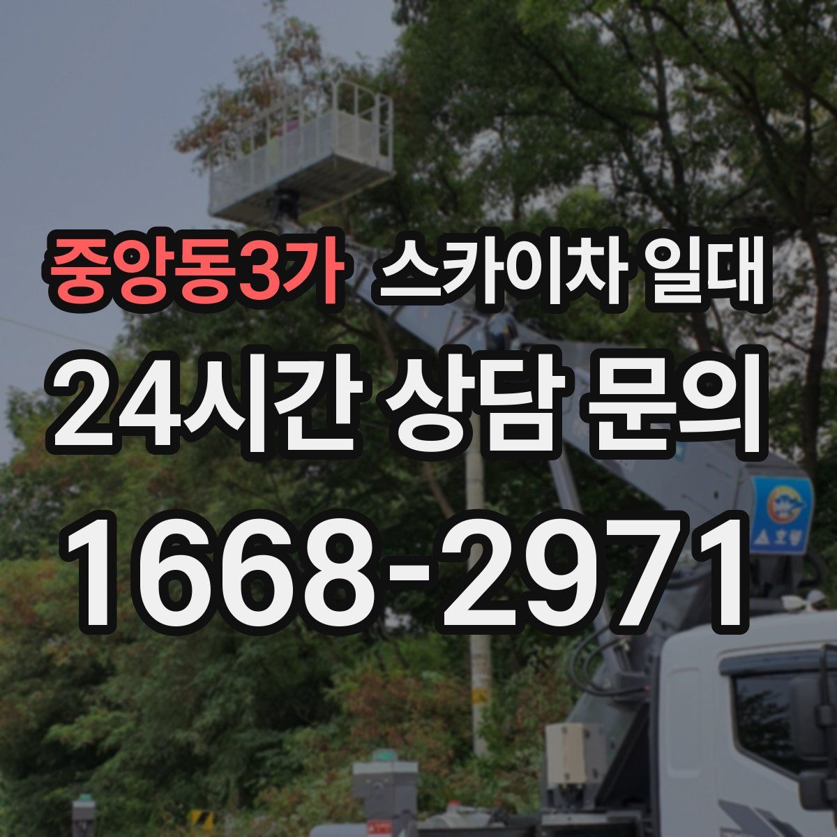 중앙동3가 스카이차 일대