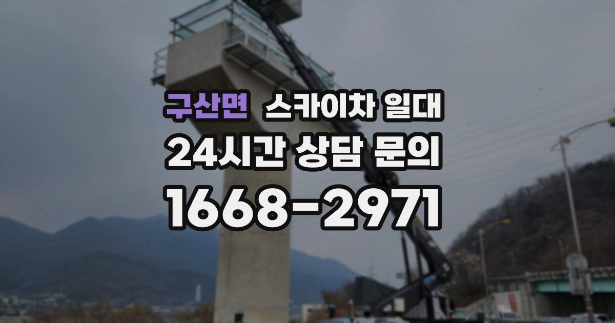 구산면 스카이차 일대