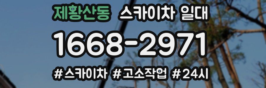 제황산동 스카이차 일대