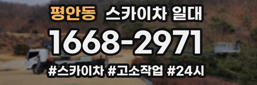 평안동 스카이차 일대