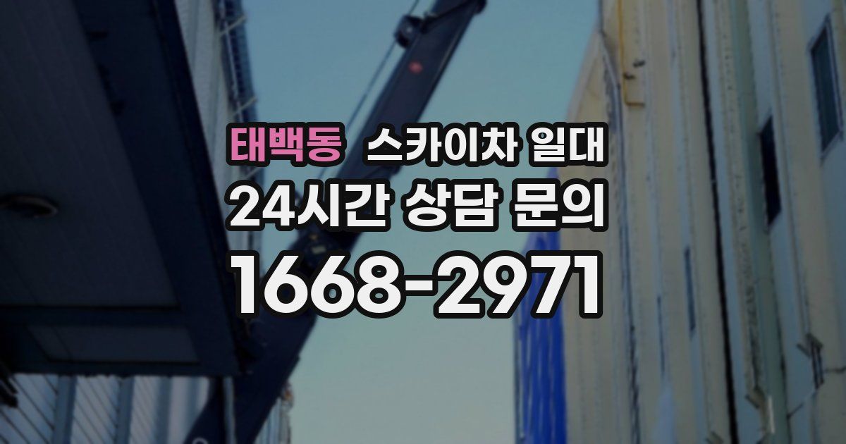 태백동 스카이차 일대