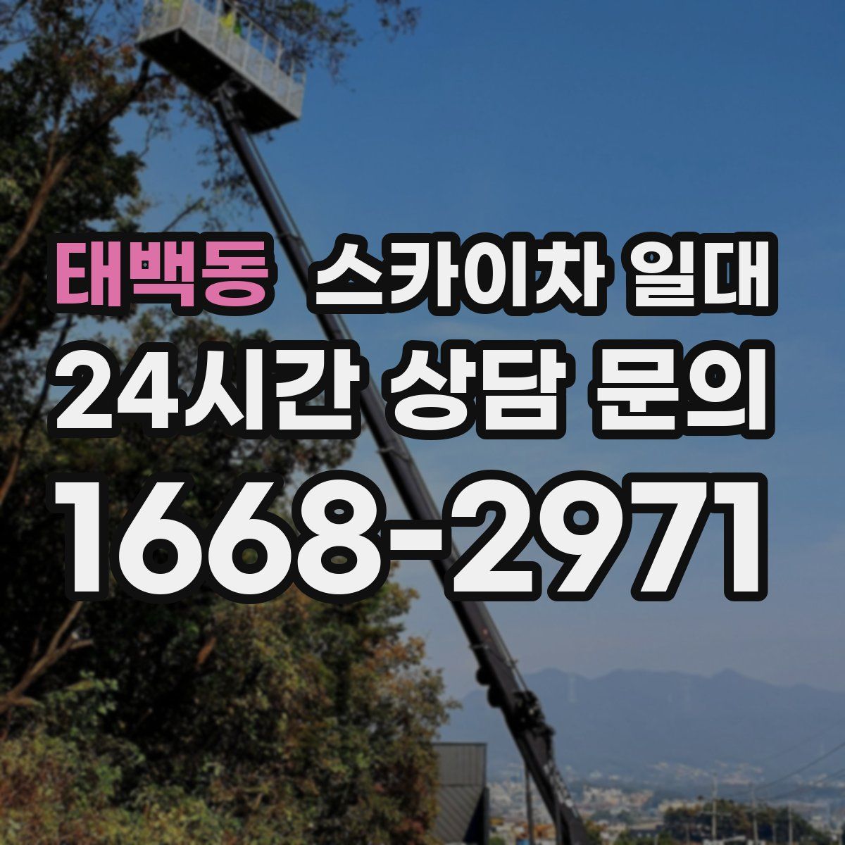 태백동 스카이차 일대