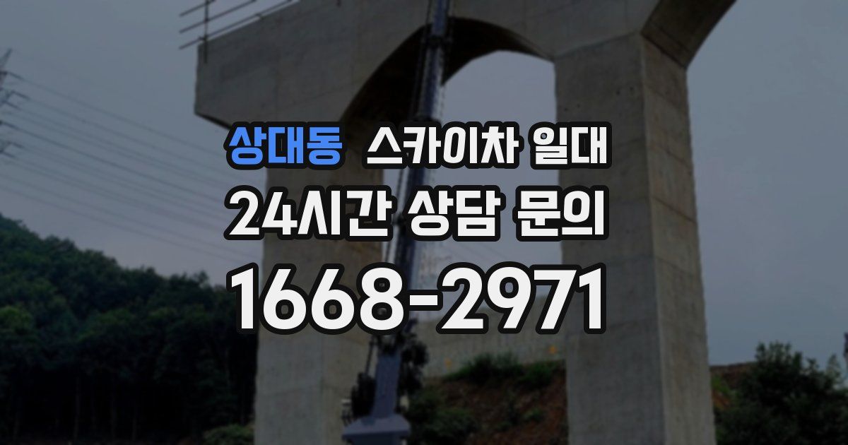 상대동 스카이차 일대