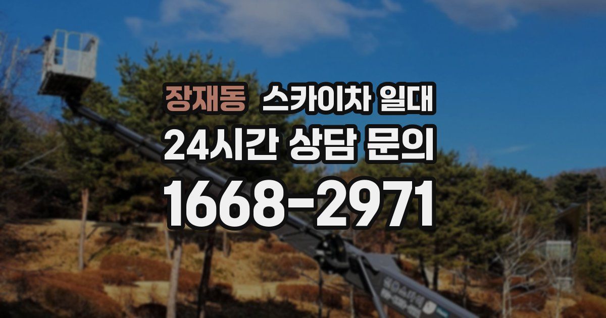 장재동 스카이차 일대