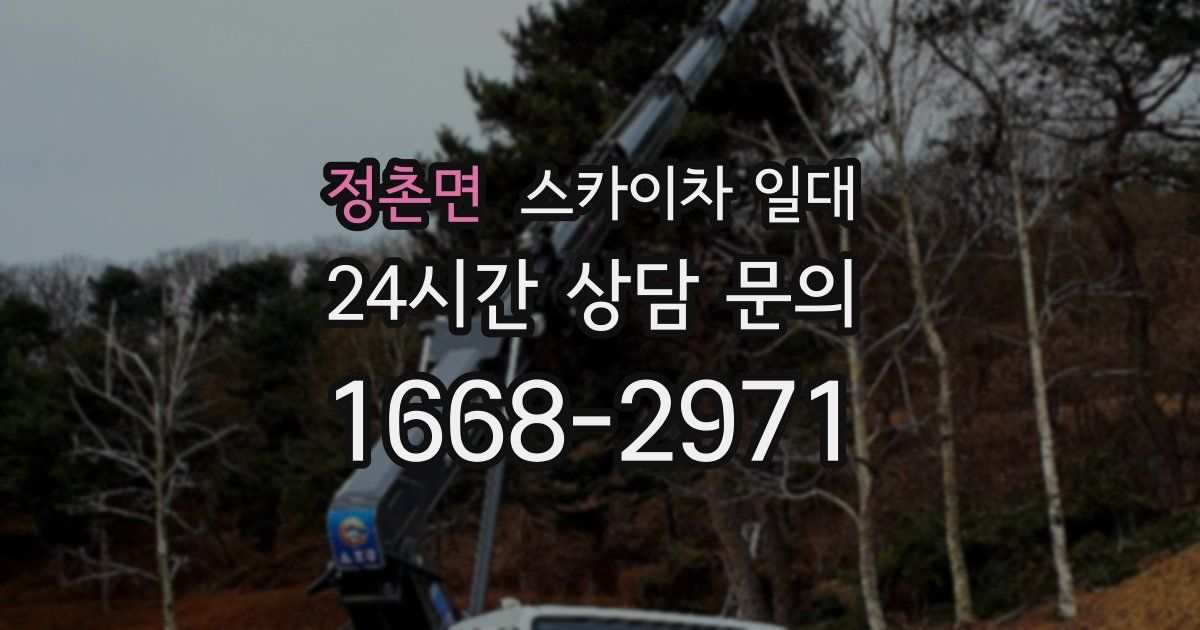 정촌면 스카이차 일대