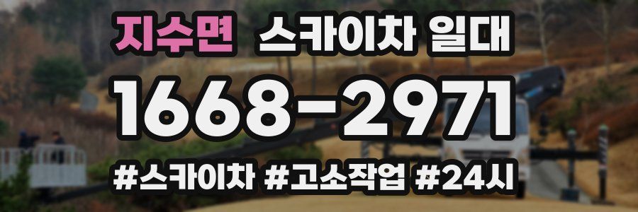 지수면 스카이차 일대