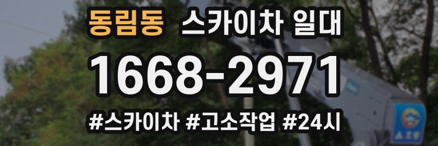동림동 스카이차 일대