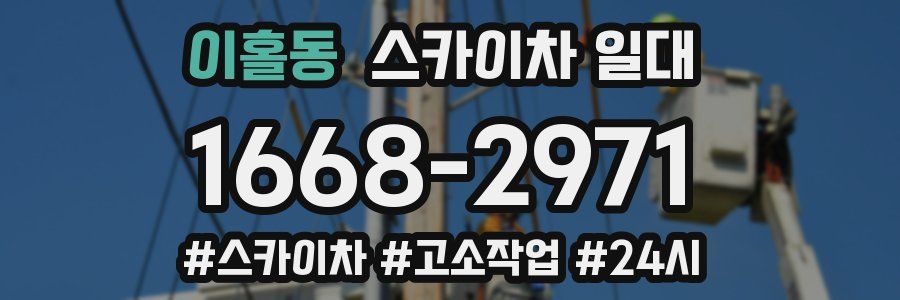 이홀동 스카이차 일대