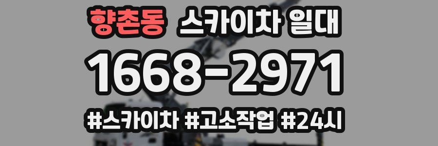 향촌동 스카이차 일대