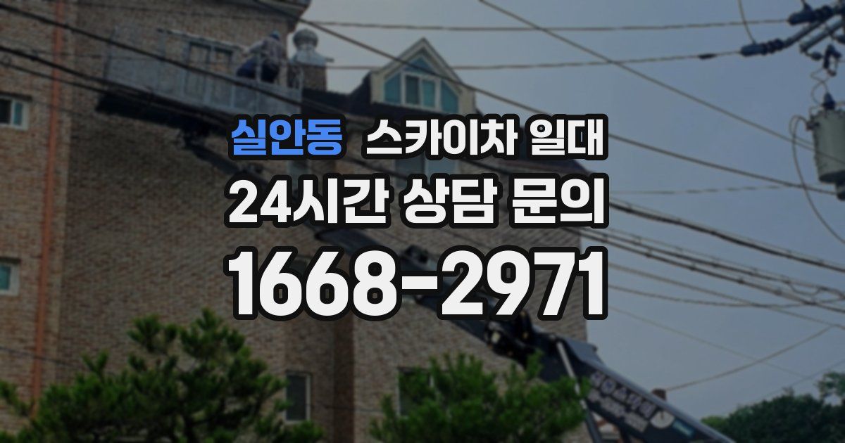 실안동 스카이차 일대