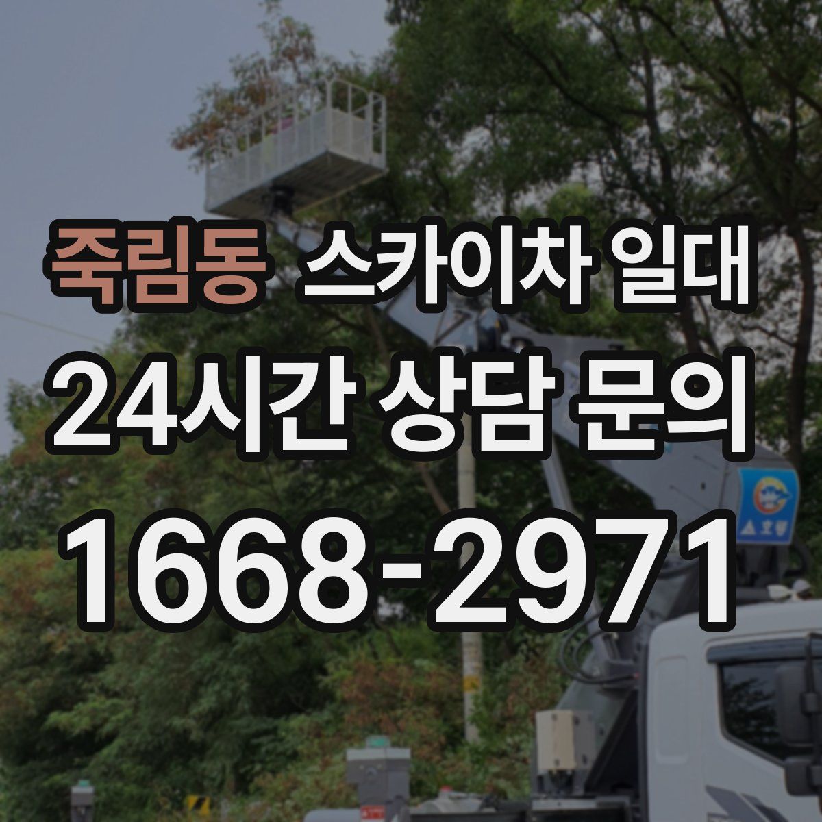 죽림동 스카이차 일대