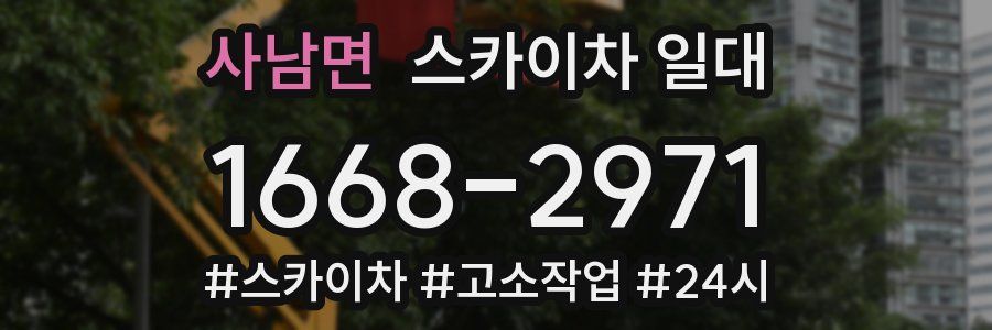 사남면 스카이차 일대