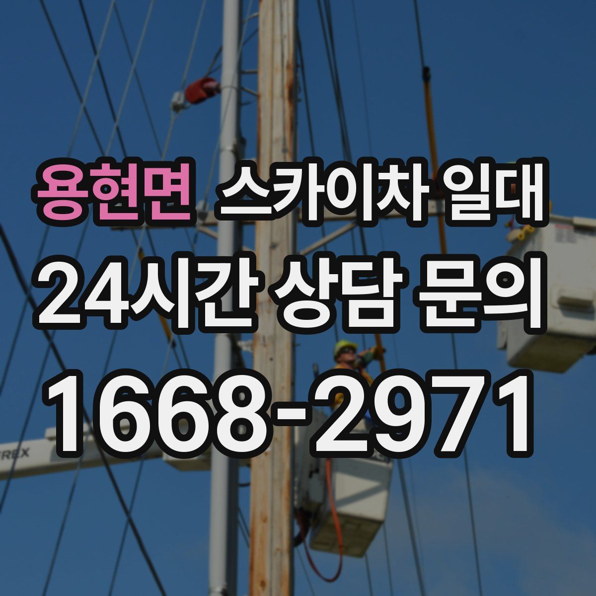 용현면 스카이차 일대