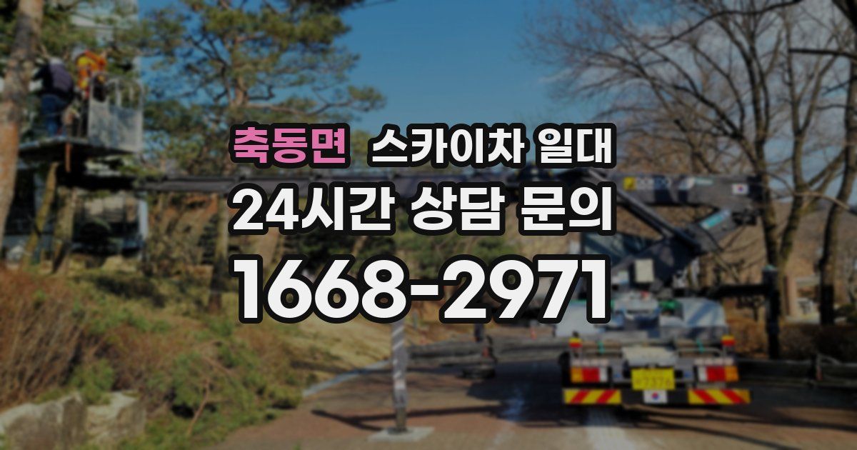 축동면 스카이차 일대