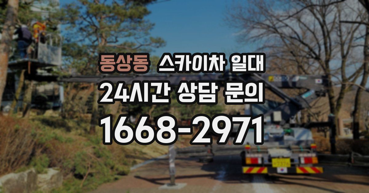 동상동 스카이차 일대