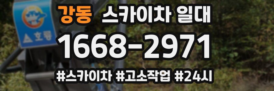 강동 스카이차 일대