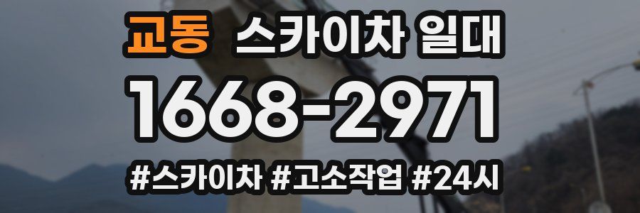 교동 스카이차 일대
