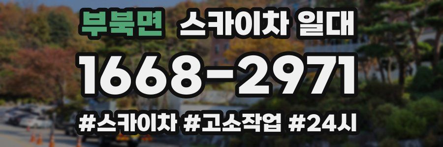부북면 스카이차 일대