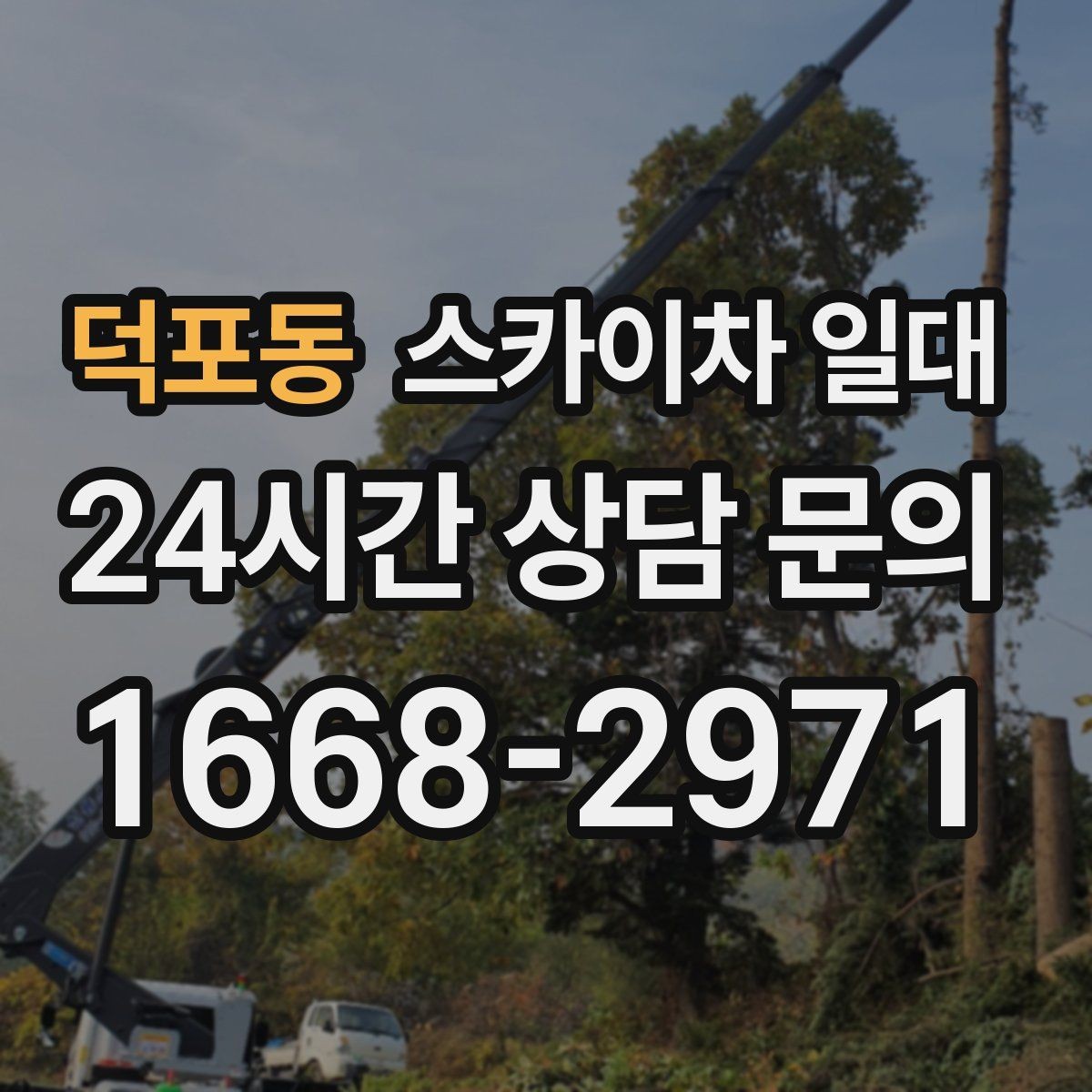 덕포동 스카이차 일대 현장 조건을 반영한 견적 확인
