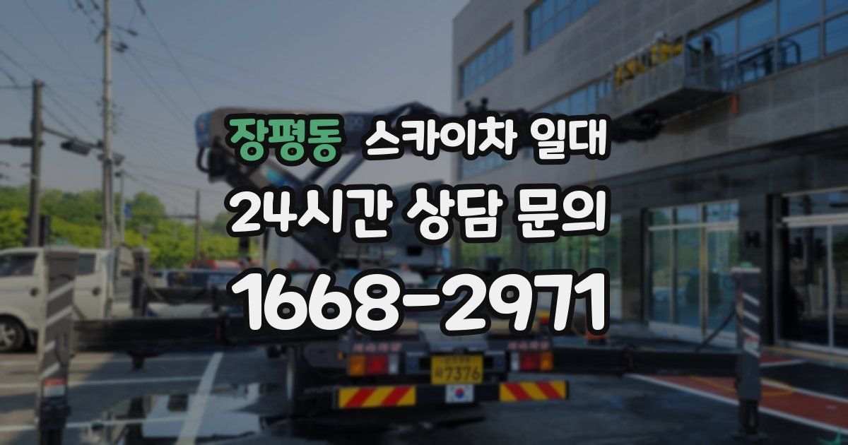 장평동 스카이차 일대