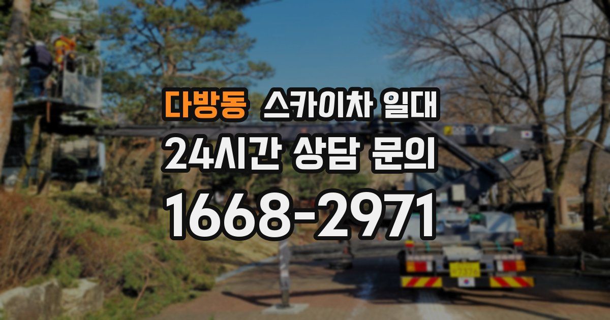 다방동 스카이차 일대