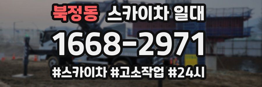 북정동 스카이차 일대