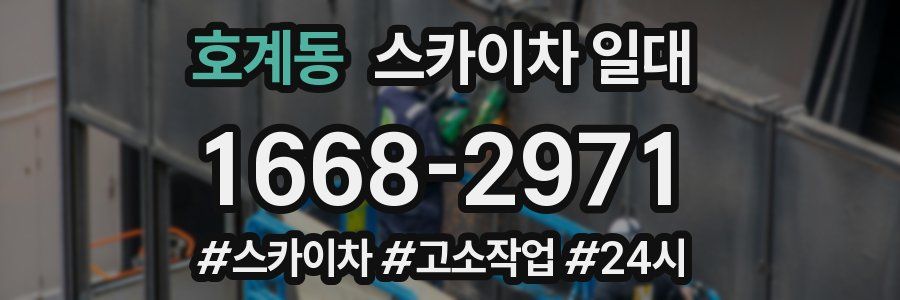 호계동 스카이차 일대