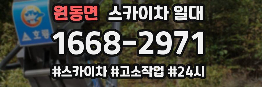원동면 스카이차 일대