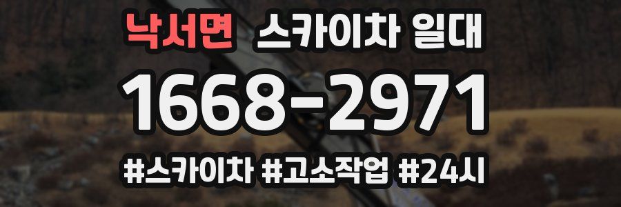 낙서면 스카이차 일대