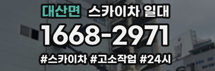 대산면 스카이차 일대