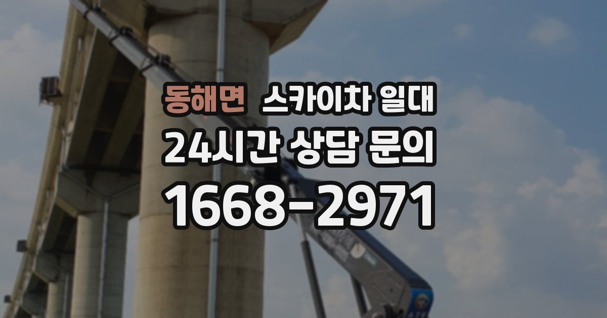 동해면 스카이차 일대