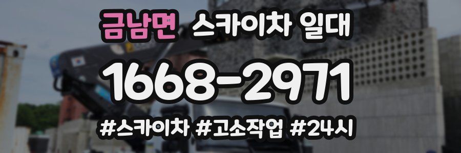 금남면 스카이차 일대