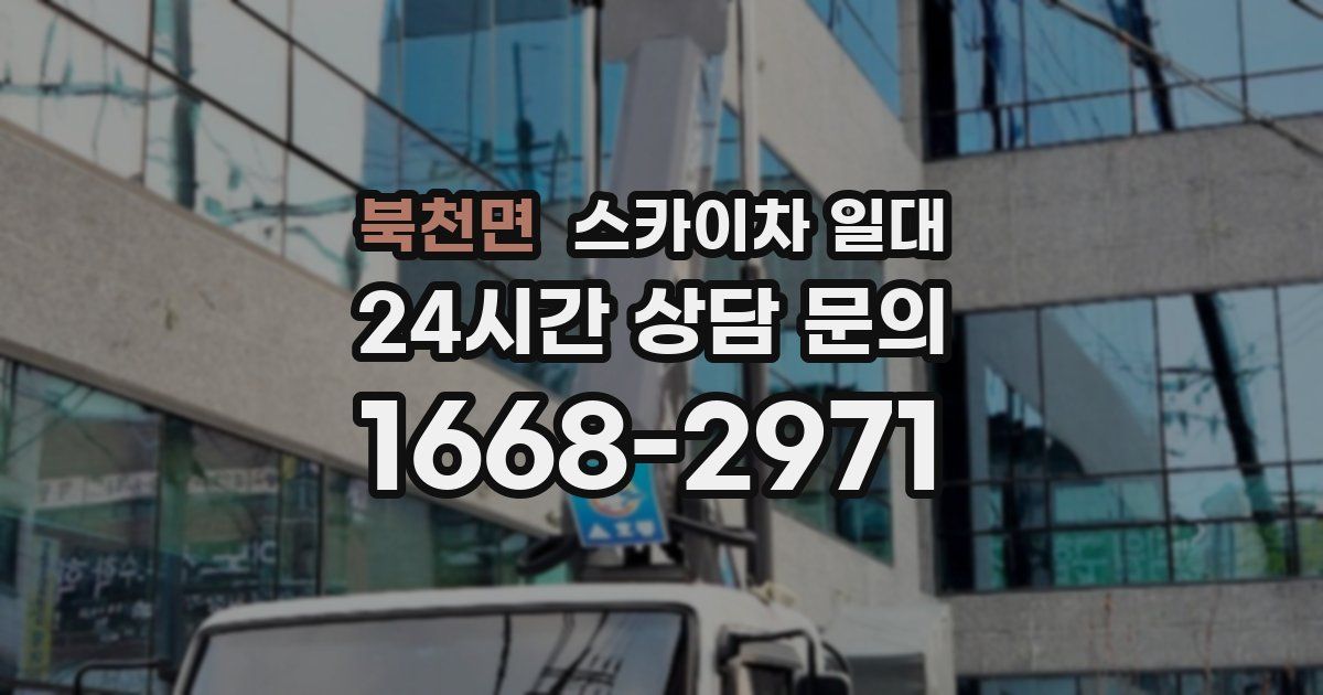 북천면 스카이차 일대