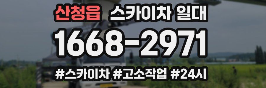 산청읍 스카이차 일대