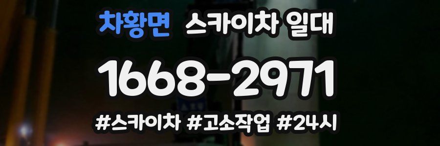 차황면 스카이차 일대