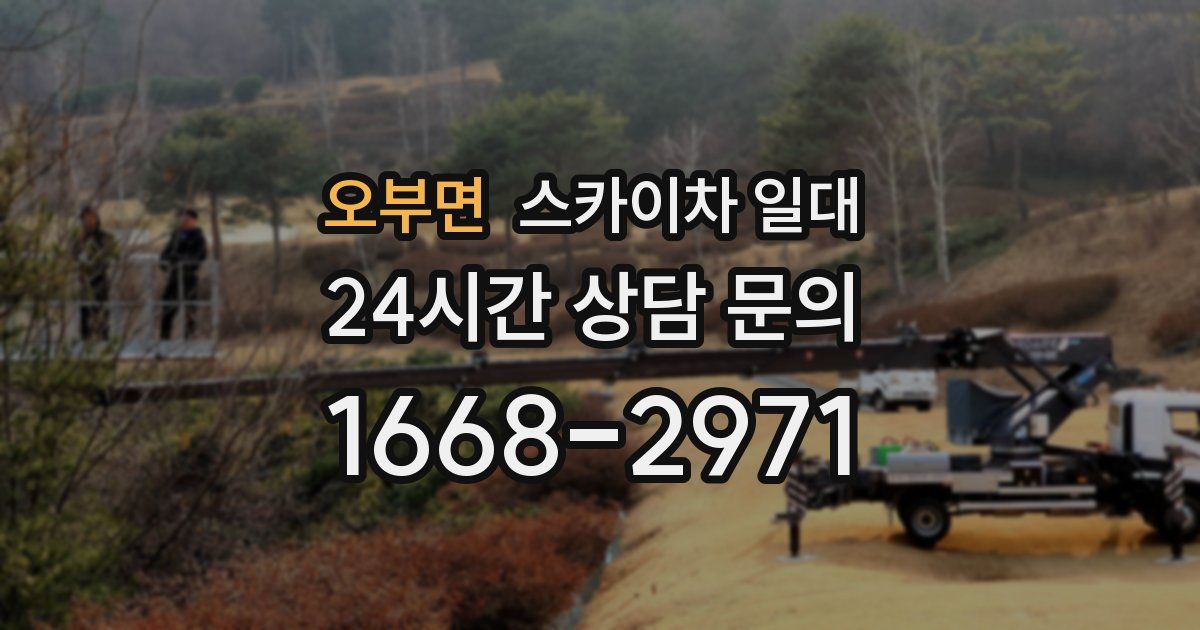 오부면 스카이차 일대