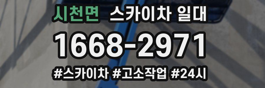 시천면 스카이차 일대