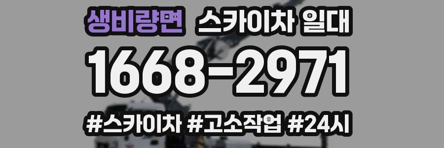 생비량면 스카이차 일대