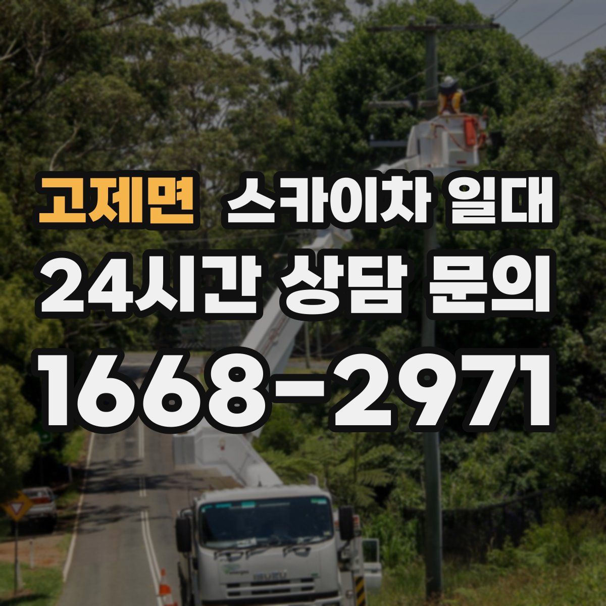 고제면 스카이차 일대