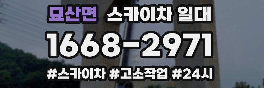 묘산면 스카이차 일대