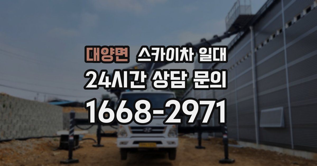 대양면 스카이차 일대