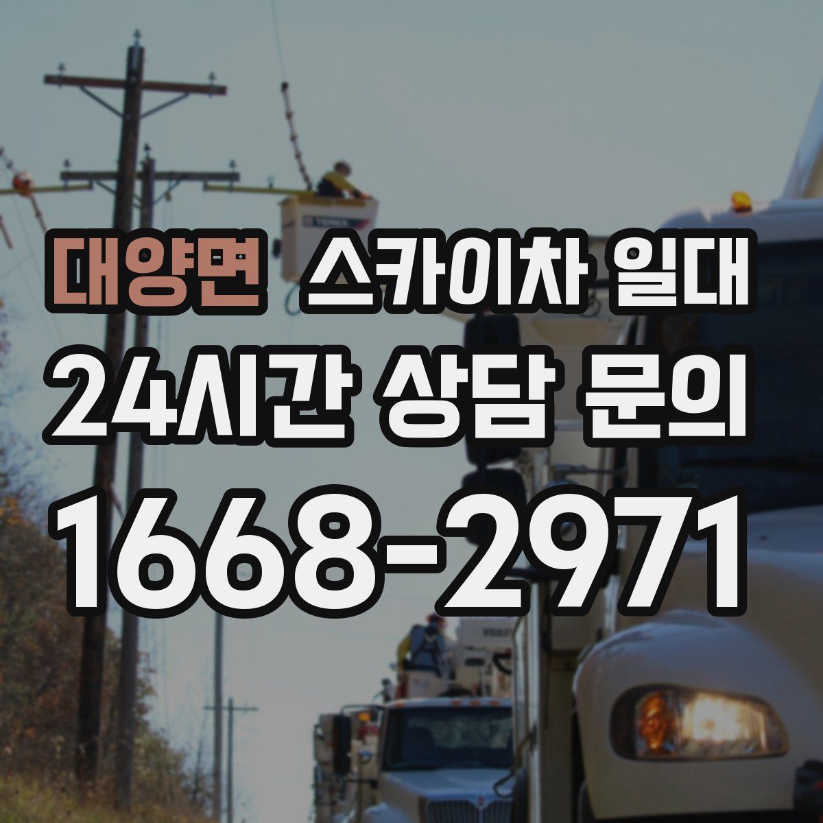 대양면 스카이차 일대