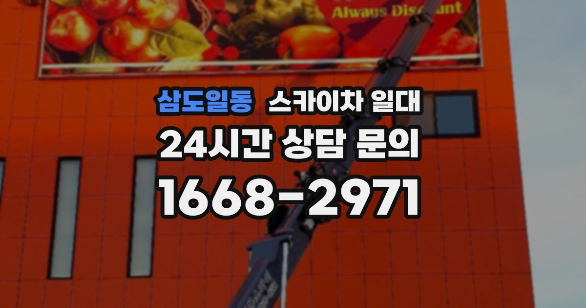 삼도일동 스카이차 일대